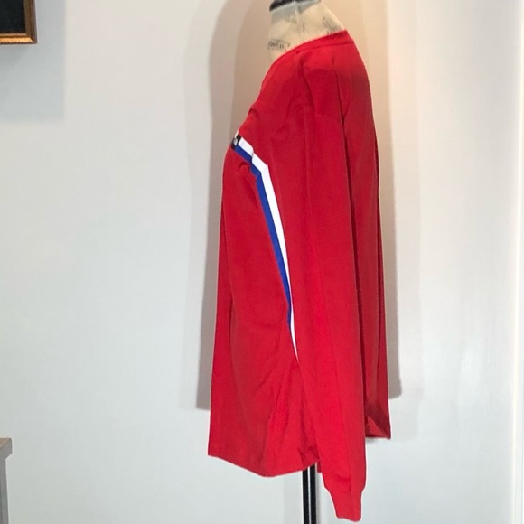 The North Face Men’s Standard Fit Long Sleeves T- Shirt in Red Sz M - Picture 2 of 7